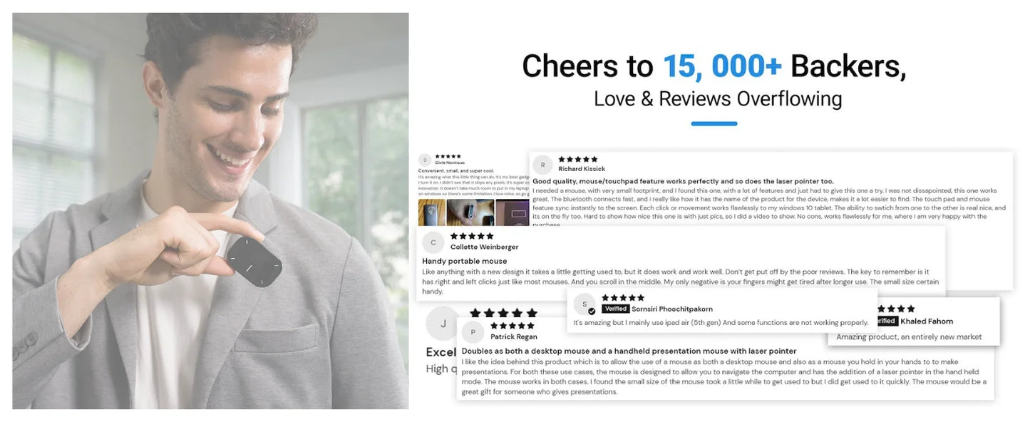 All-in-One Wireless Presenter, Air Mouse & Touchpad