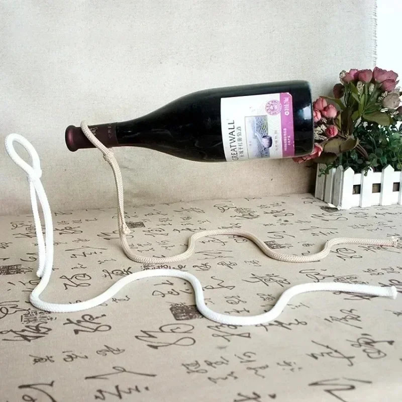 Magical  Iron Chain Wine Bottle Holder
