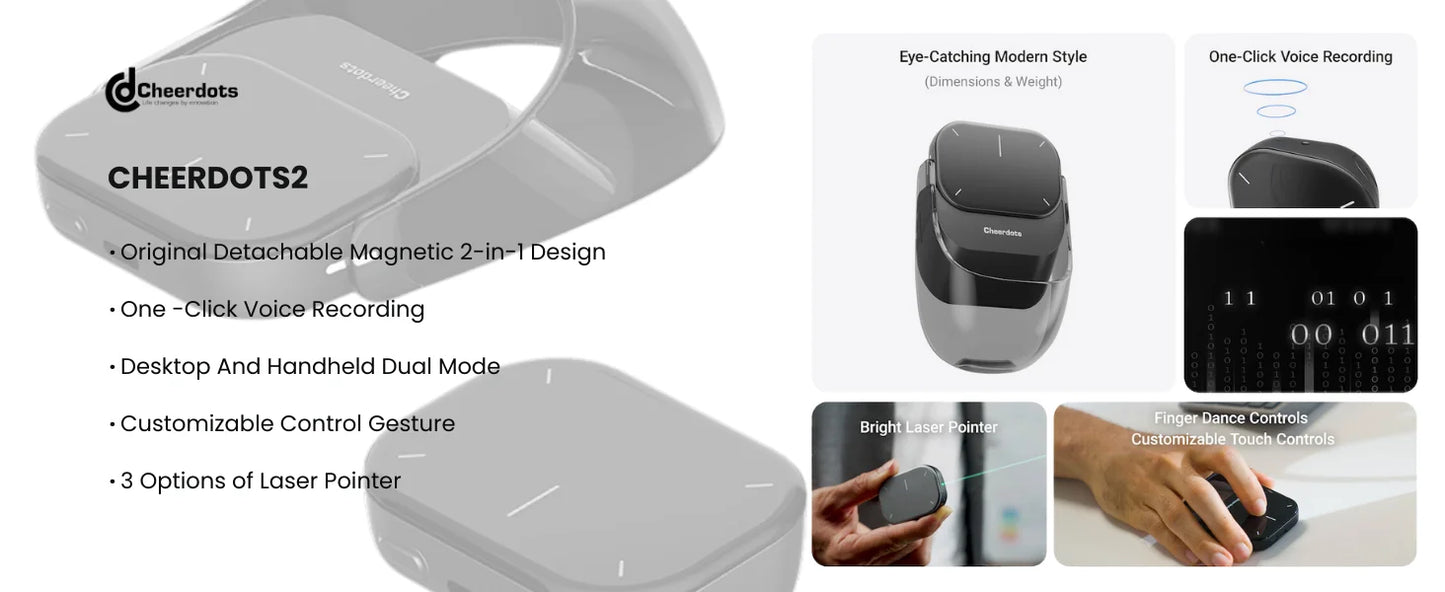All-in-One Wireless Presenter, Air Mouse & Touchpad