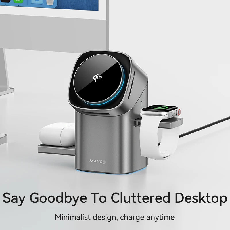 Qi2 3-in-1 Magnetic Wireless Charger