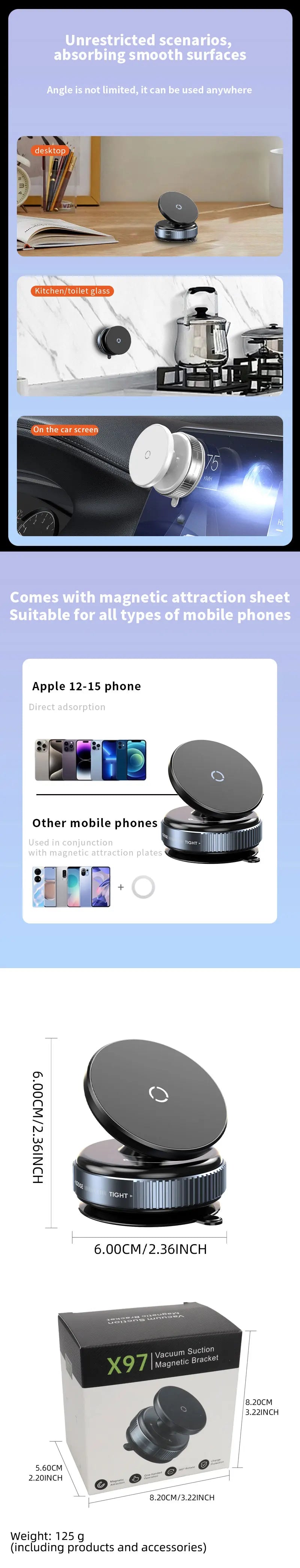 Strong Suction Cup Car Phone Holder