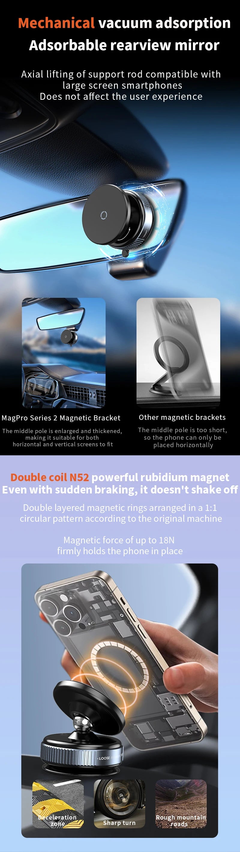 Strong Suction Cup Car Phone Holder