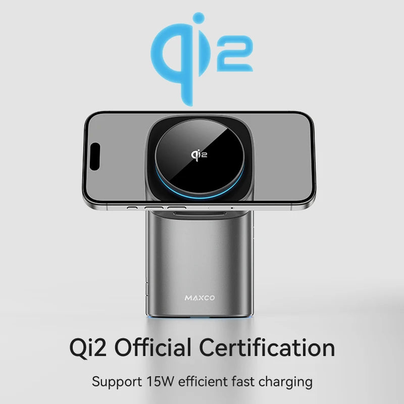 Qi2 3-in-1 Magnetic Wireless Charger