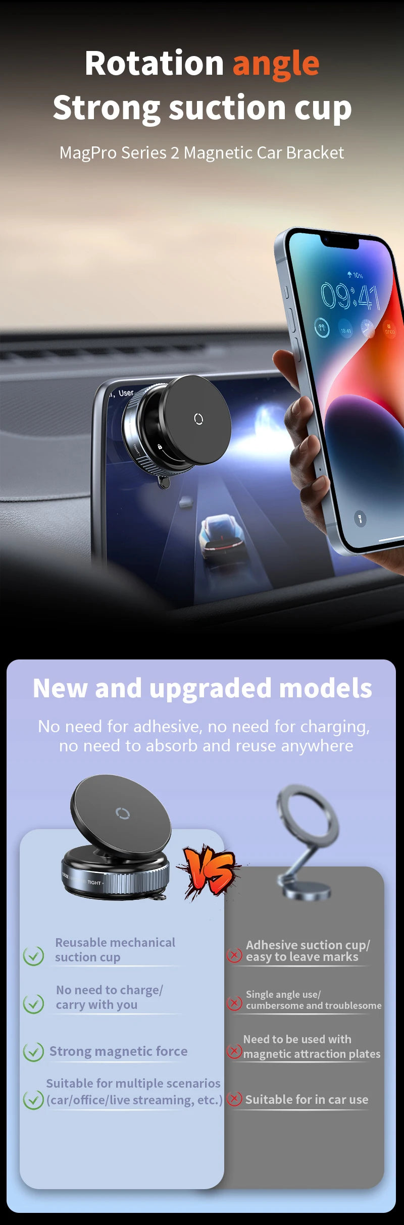 Strong Suction Cup Car Phone Holder